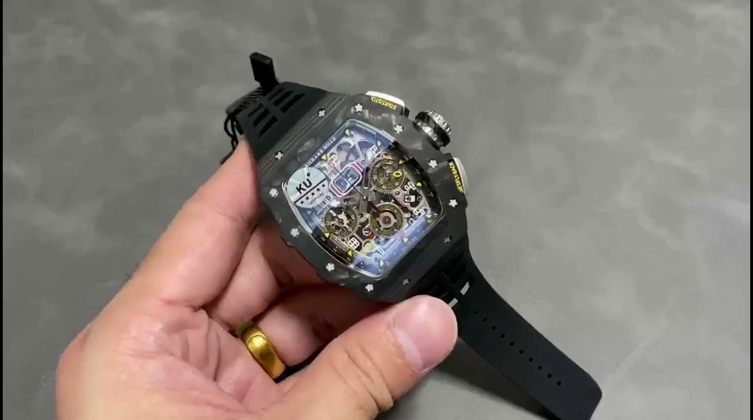 Richard Mille RM11-03 Carbon Automatic Flyback Chronograph Black - QualitySwissReplica