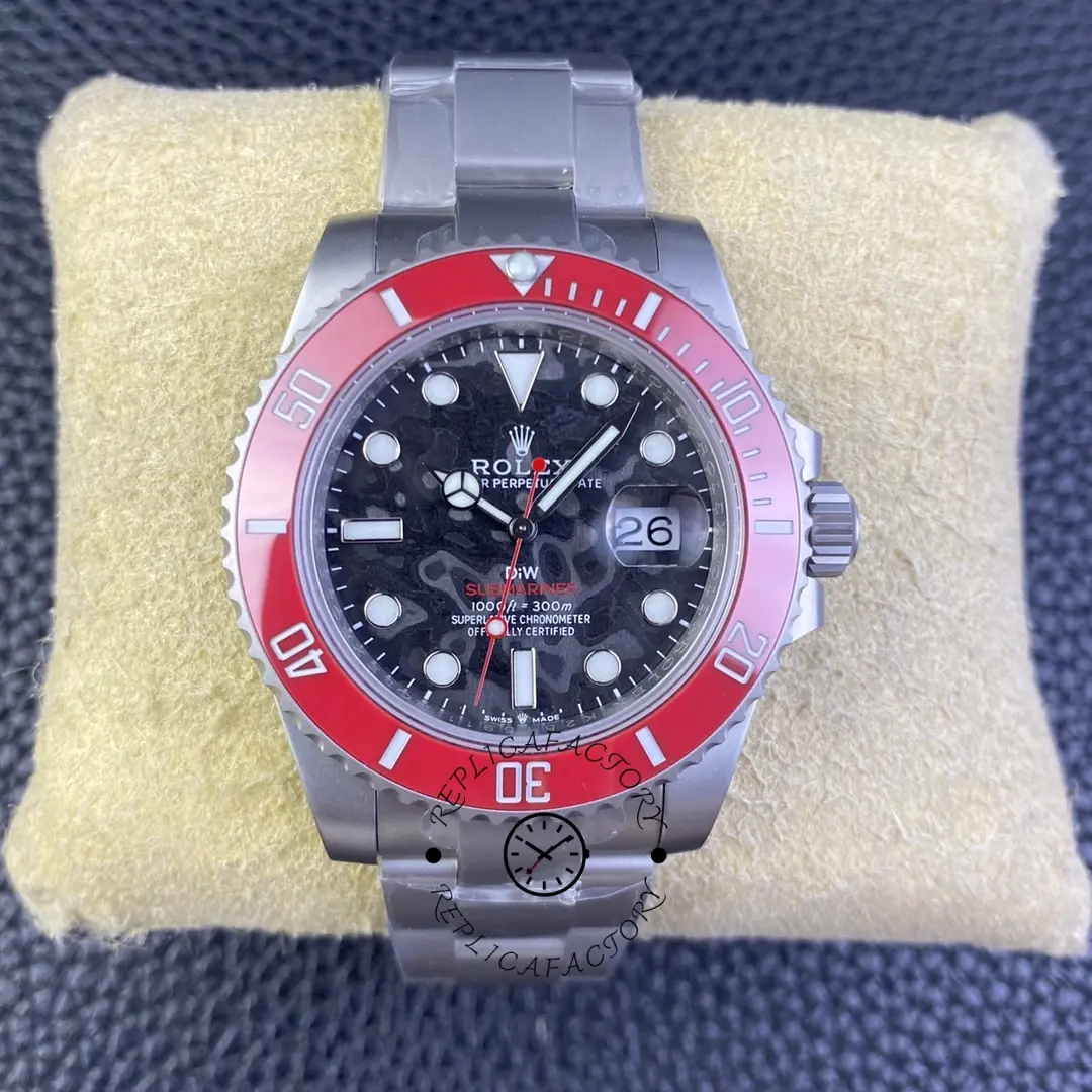 Rolex Submariner DIW Persimmon Orange Black Dial Ceramic Red Bezel 116610LN - QualitySwissReplica