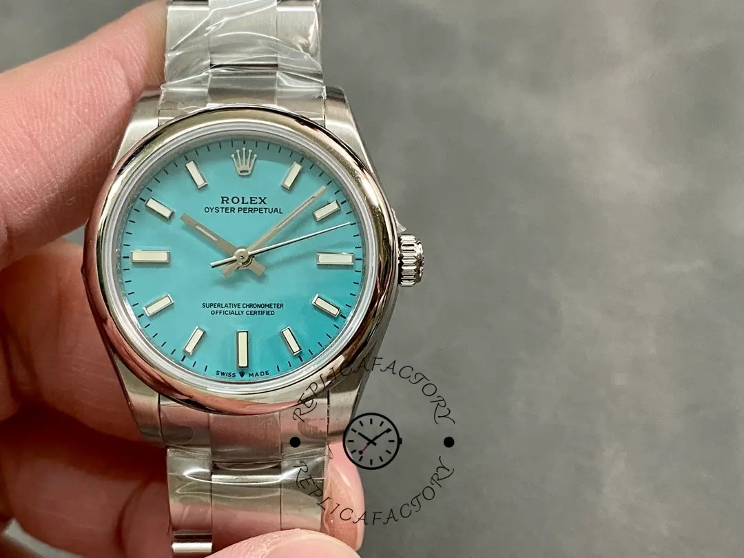 Rolex Oyster Perpetual 31 Turquoise Blue Dial 277200 0007 Women's Watch - QualitySwissReplica