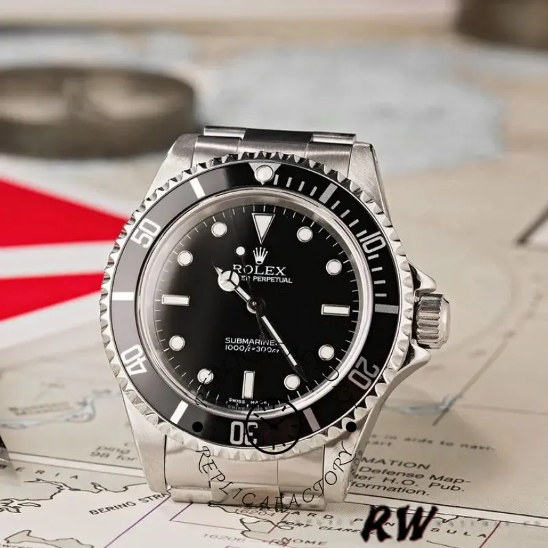 Rolex Submariner 14060M Black Dial Stainless Steel Case 40MM Mens Replica Watch - QualitySwissReplica