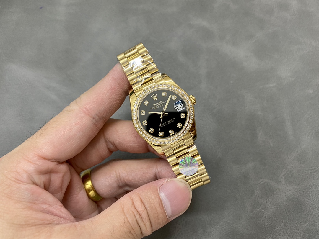 Rolex Datejust 179138 Black diamond Dial 26MM Lady Replica Watch - QualitySwissReplica