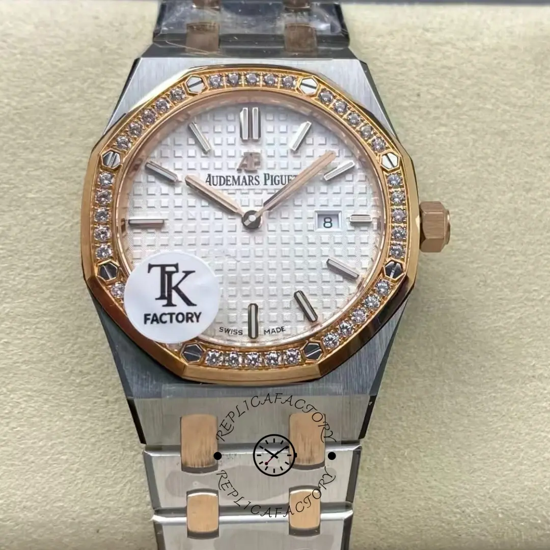 AP Royal Oak 67651SR.ZZ.1261SR.01 Quartz 33 1:1 Clone Two-Tone Lady - QualitySwissReplica