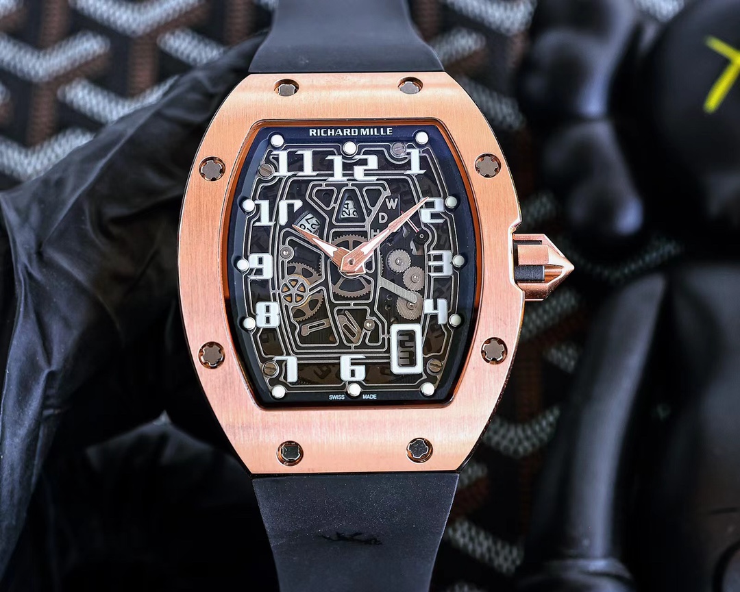 Richard Mille RM 67-01 Skeleton Arabic Automatic Winding Rose Gold Watch - QualitySwissReplica