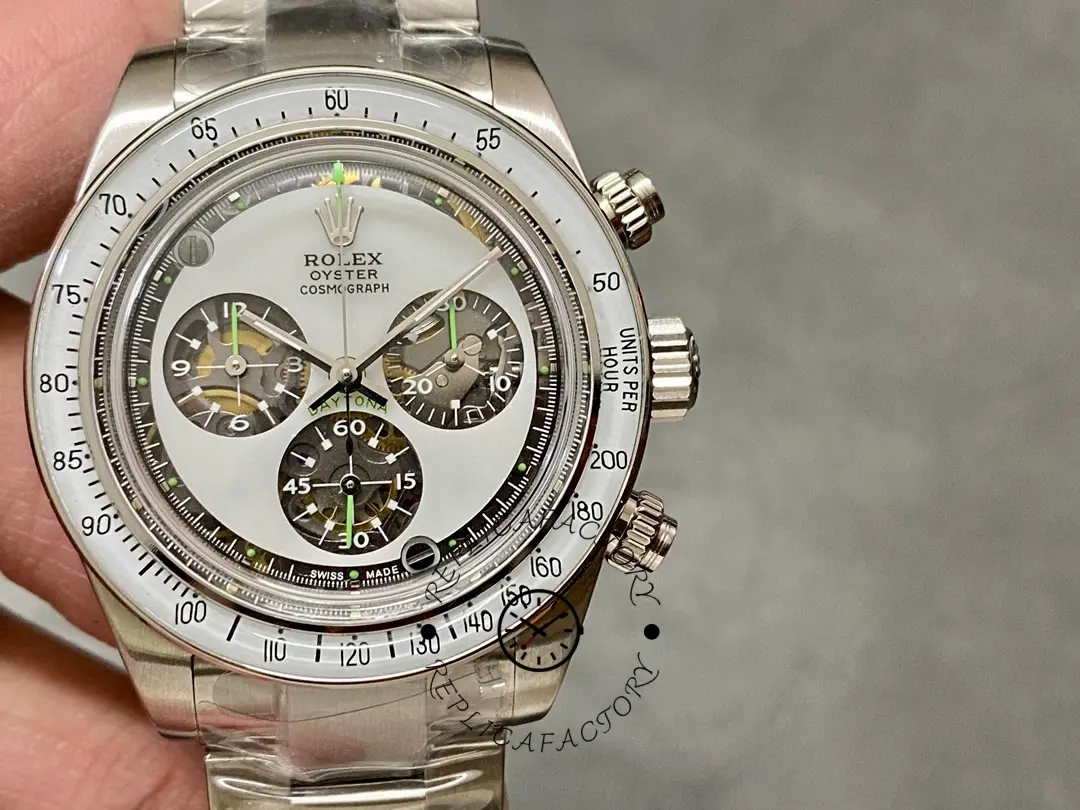 Rolex Daytona Cosmograph Artisans De Geneve Edition White Dial Men's Watch - QualitySwissReplica