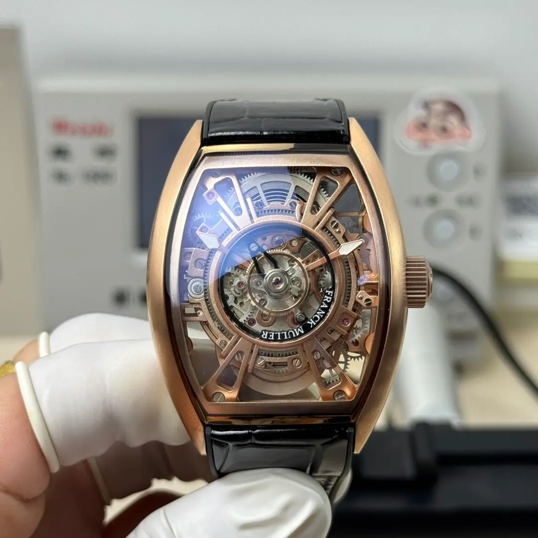 Franck Muller V45 CX Tourbillon 1:1 Clone Skeleton Watch - QualitySwissReplica