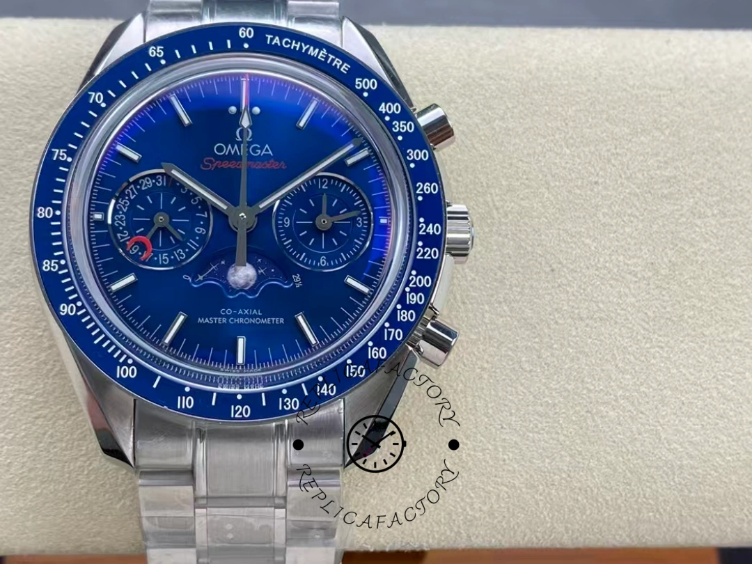 Omega Speedmaster 44.25mm 304.30.44.52.03.001 1:1 Clone Steel Bracelet Watch - QualitySwissReplica