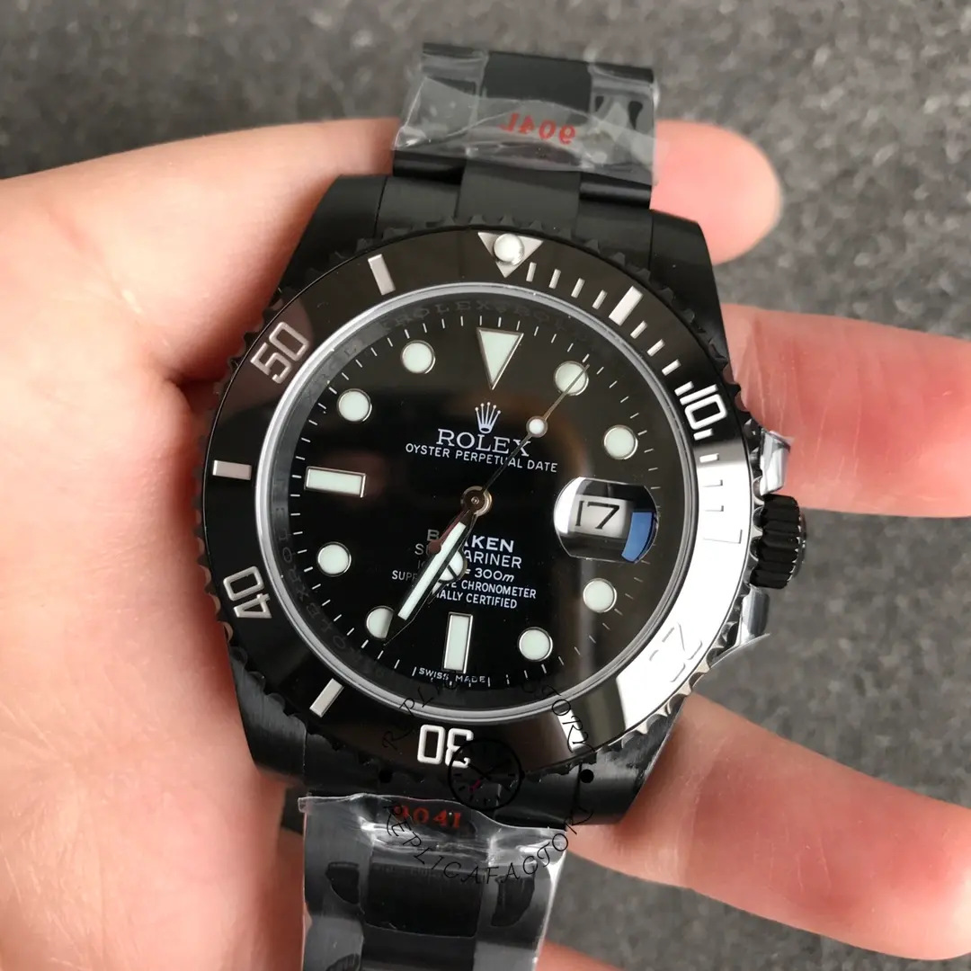 Rolex Submariner Date Black PVD/DLC Coated Stainless Steel 40mm 116610LN - QualitySwissReplica