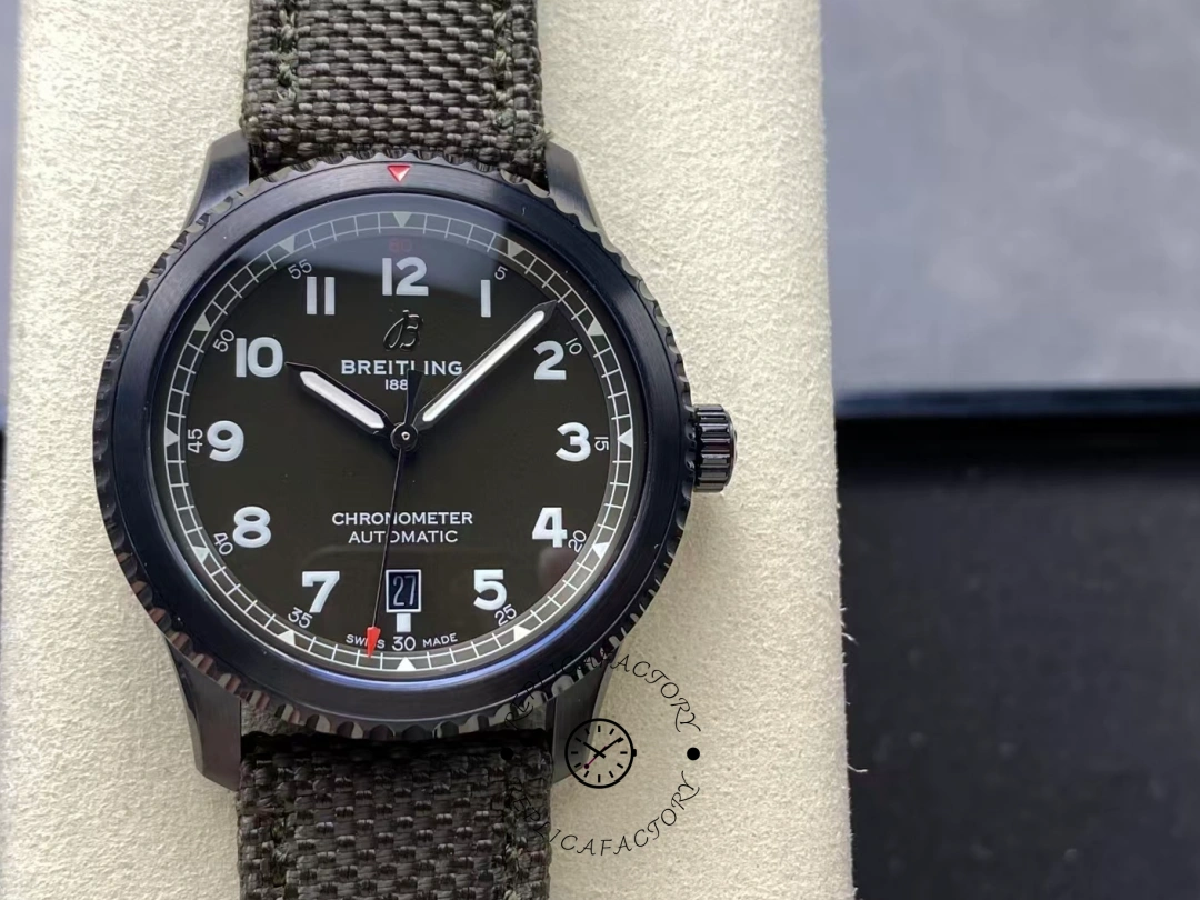 Breitling Navitimer 8 Automatic 41 Curtiss Warhawk M173152A1L1X1 1:1 Clone Green Dial Watch - QualitySwissReplica