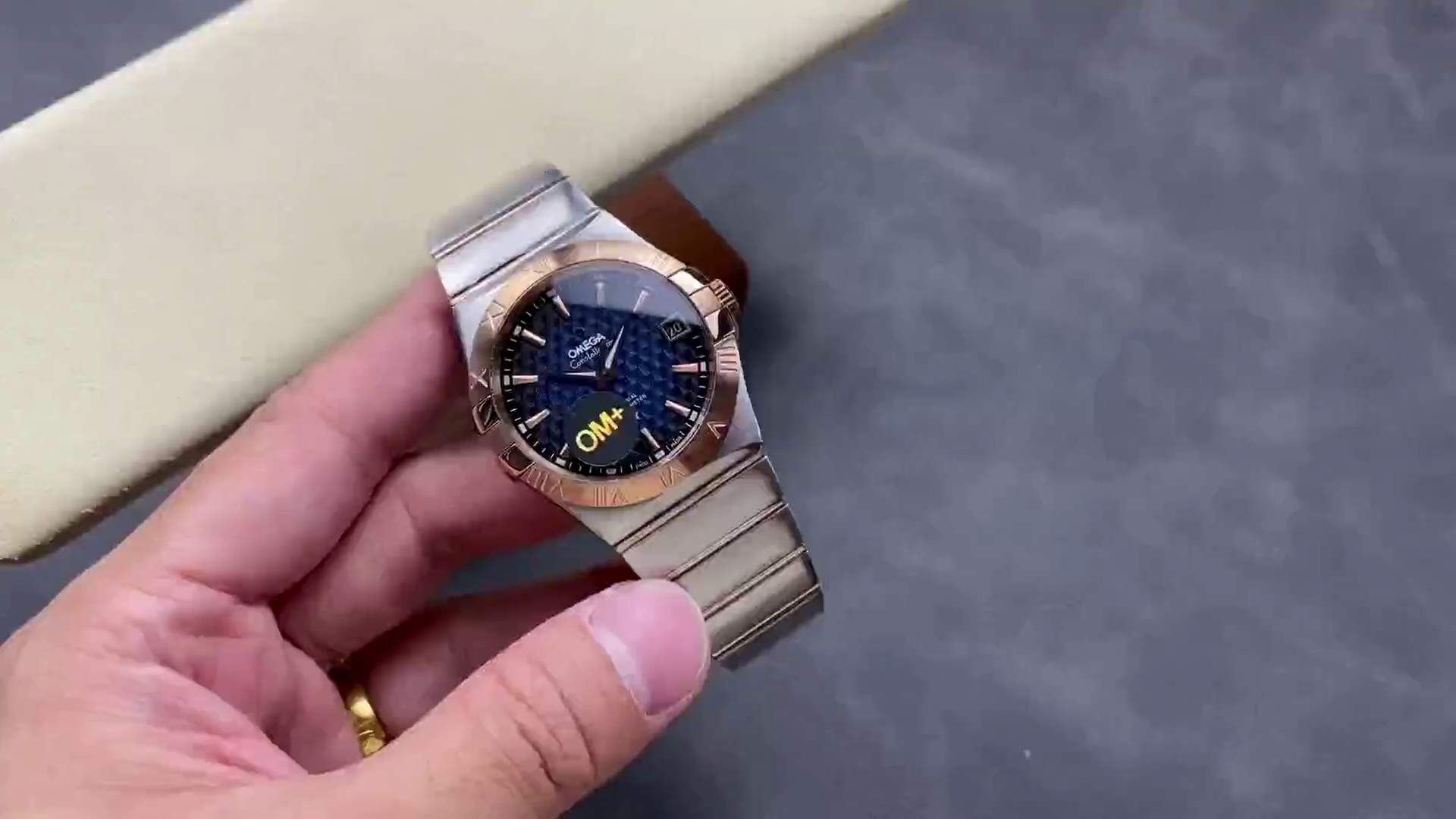 Omega Constellation 123.20.38.21.03.001 Replica Blue Dial Luxury Watch - QualitySwissReplica