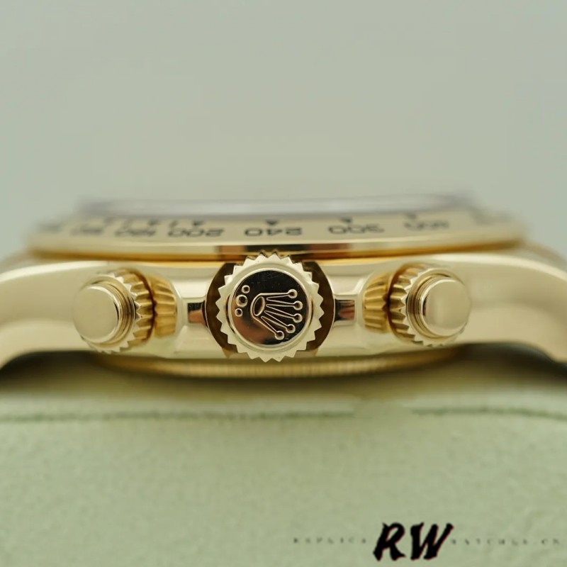 Rolex Cosmograph Daytona 116518 Yellow Gold Blue Dial 40mm Mens Replica Watch - QualitySwissReplica