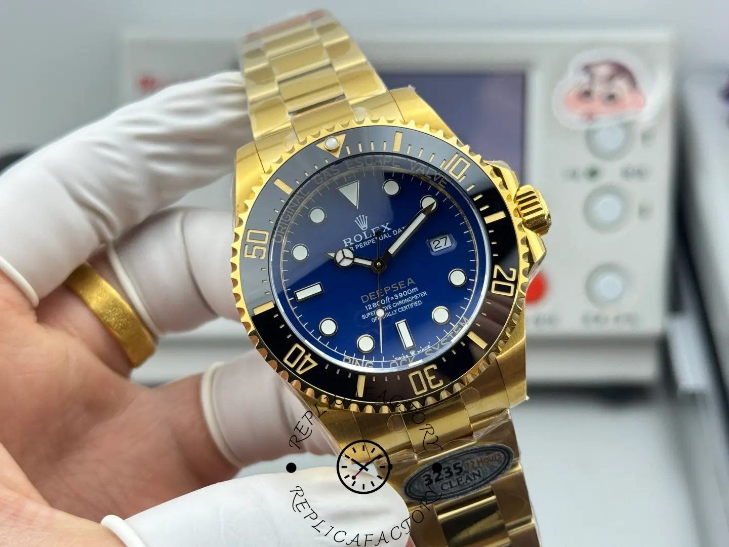 Rolex Deepsea 136668 18k Black Ceramic Bezel 43MM 1:1 Clone - QualitySwissReplica