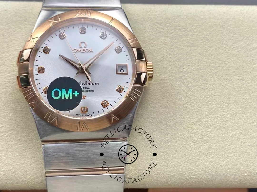 Omega Constellation Chronometer 123.20.38.21.52.001 Mens 38cm Replica Watch - QualitySwissReplica