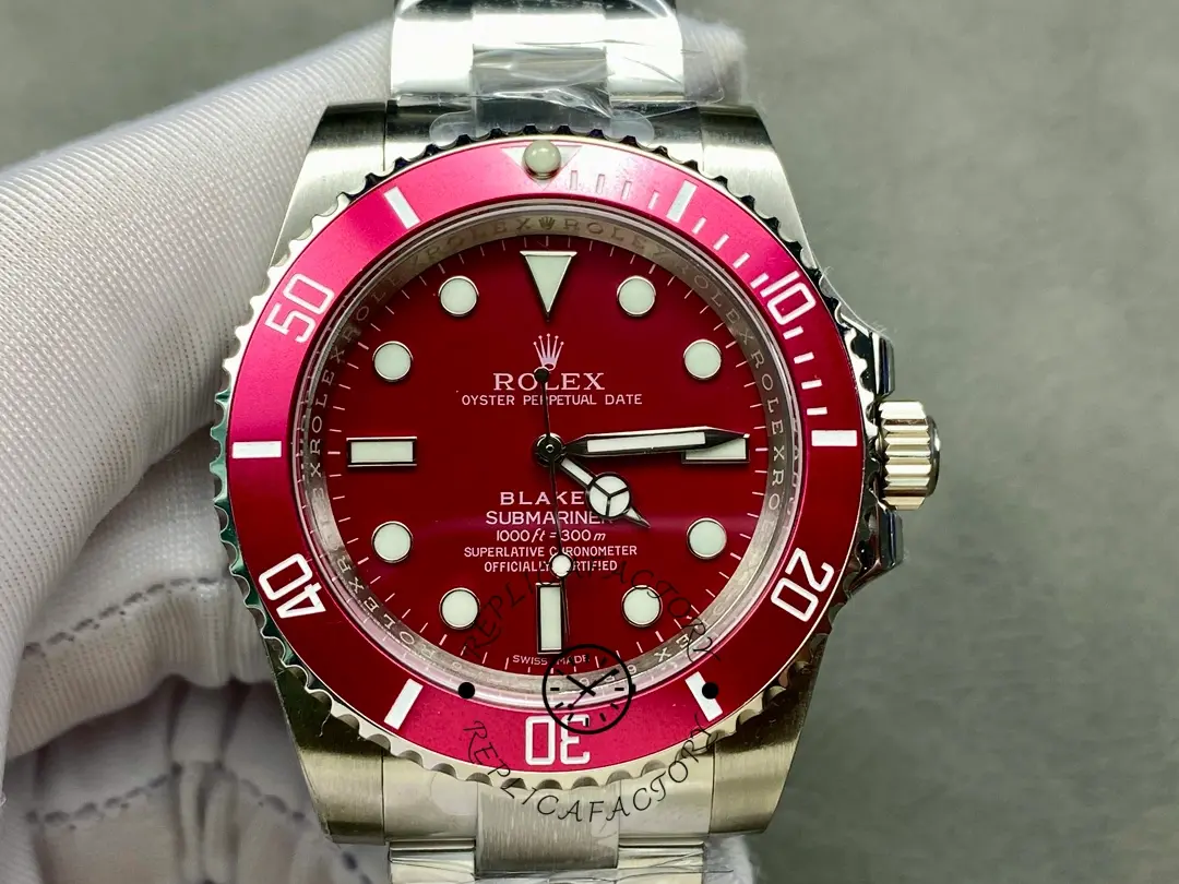 Rolex Blaken Submariner Truckee Red Limited Edition 40MM Mens Replica Watch - QualitySwissReplica