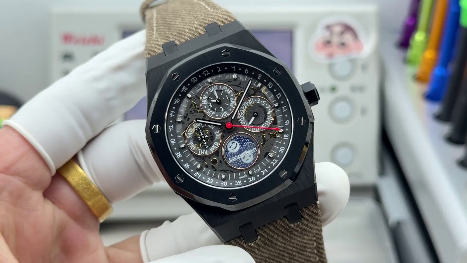 AP Royal Oak Perpetual Calendar Replica 26585CM.OO.D301VE.01 Black Bezel - QualitySwissReplica