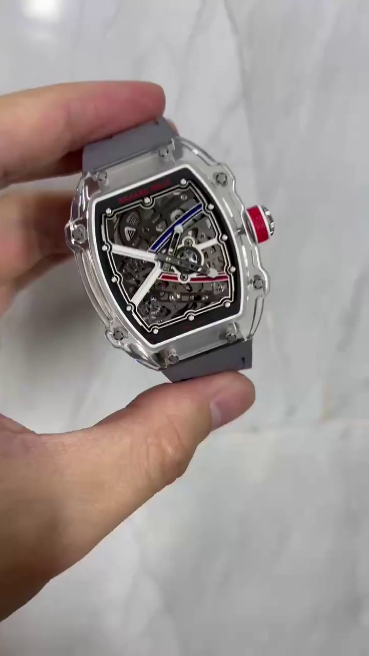 1:1 Clone Richard Mille RM67-02 Skeleton Crystal Case Watch - QualitySwissReplica