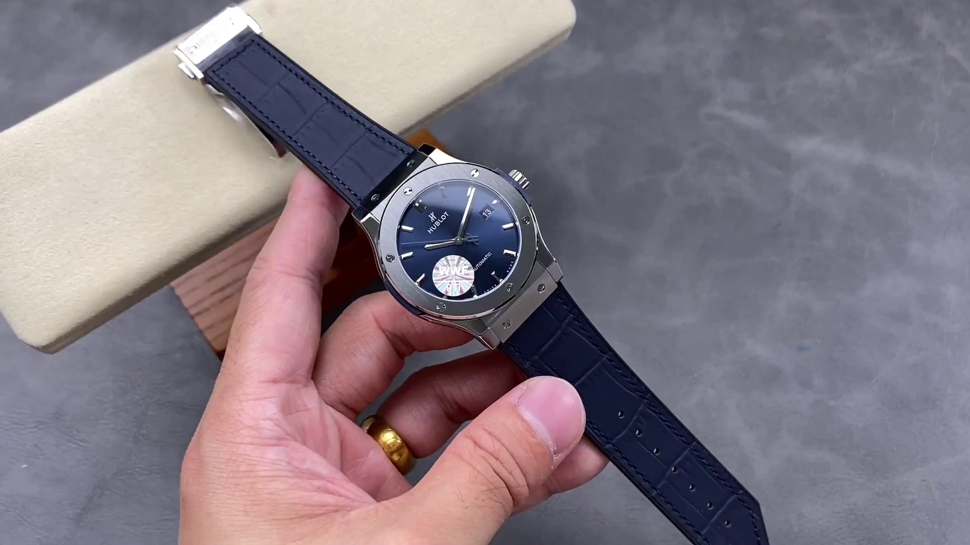 542.NX.7170.LR Hublot Classic Fusion Automatic Blue - QualitySwissReplica