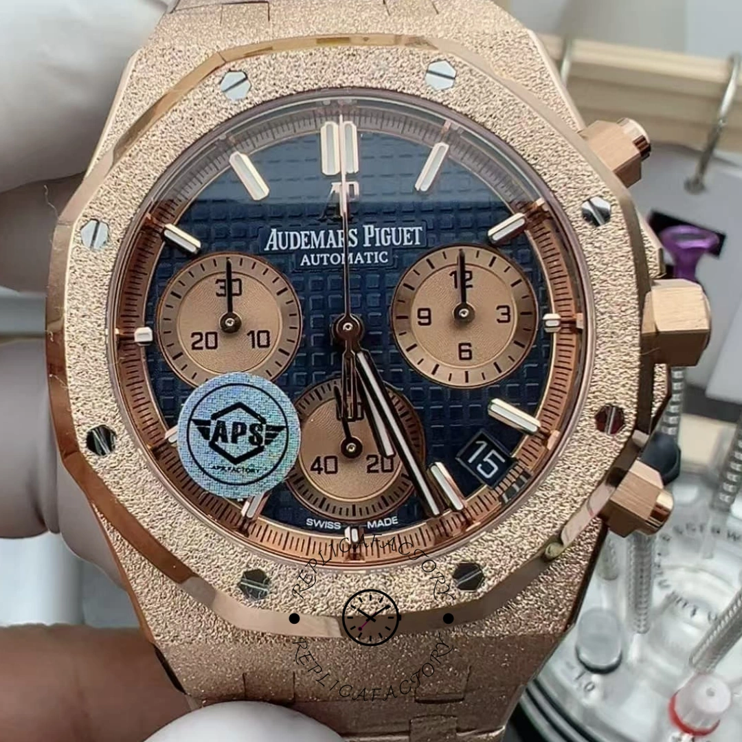 AP Royal Oak 26239OR.GG.1224OR.01 Chronograph 41 Replica Frosted Rose Gold - QualitySwissReplica