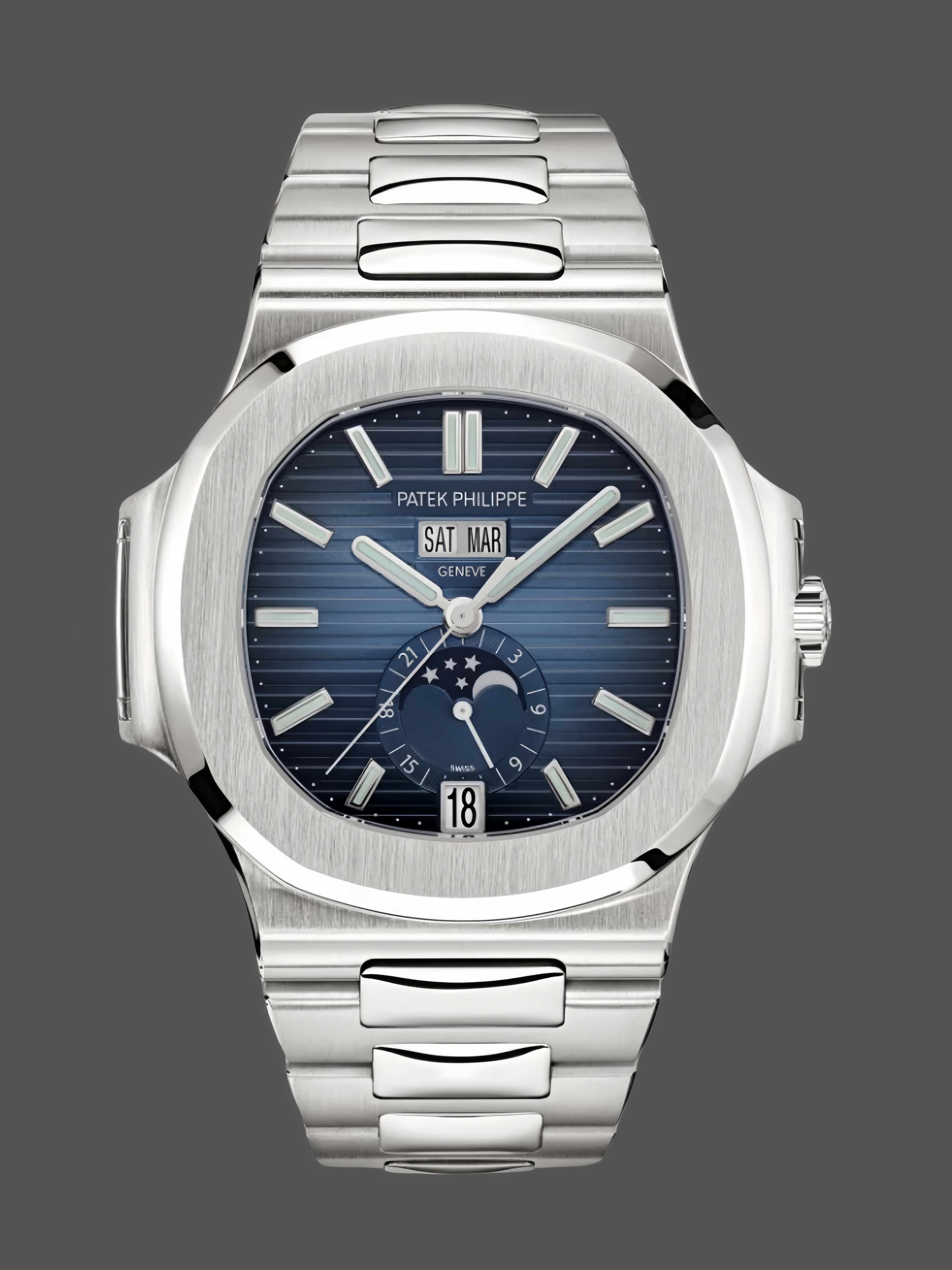 Patek Philippe Nautilus 5726 1A 001 40.5mm Stainless Steel Blue Dial Watch - QualitySwissReplica