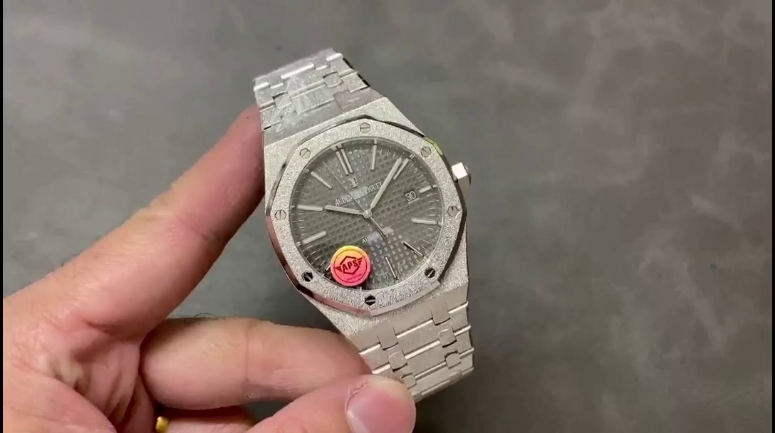 AP Royal Oak 1:1 Clone 41 Frosted White Gold 15410BC.GG.1224BC.01 Gray Dial - QualitySwissReplica