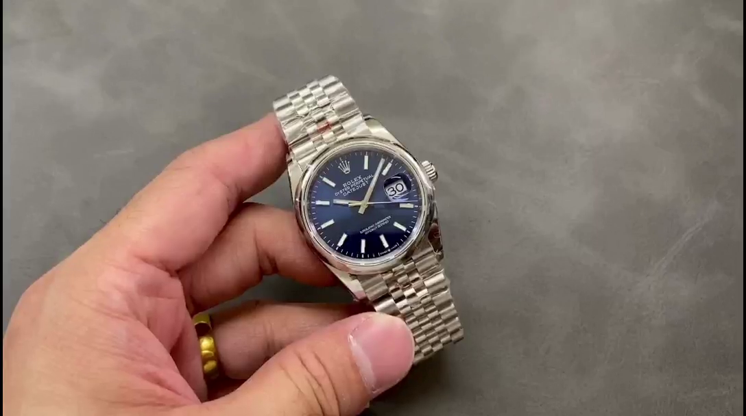 Rolex Datejust 126200 Blue Index Dial Jubilee Stainless Steel 36MM Unisex Replica Watch - QualitySwissReplica