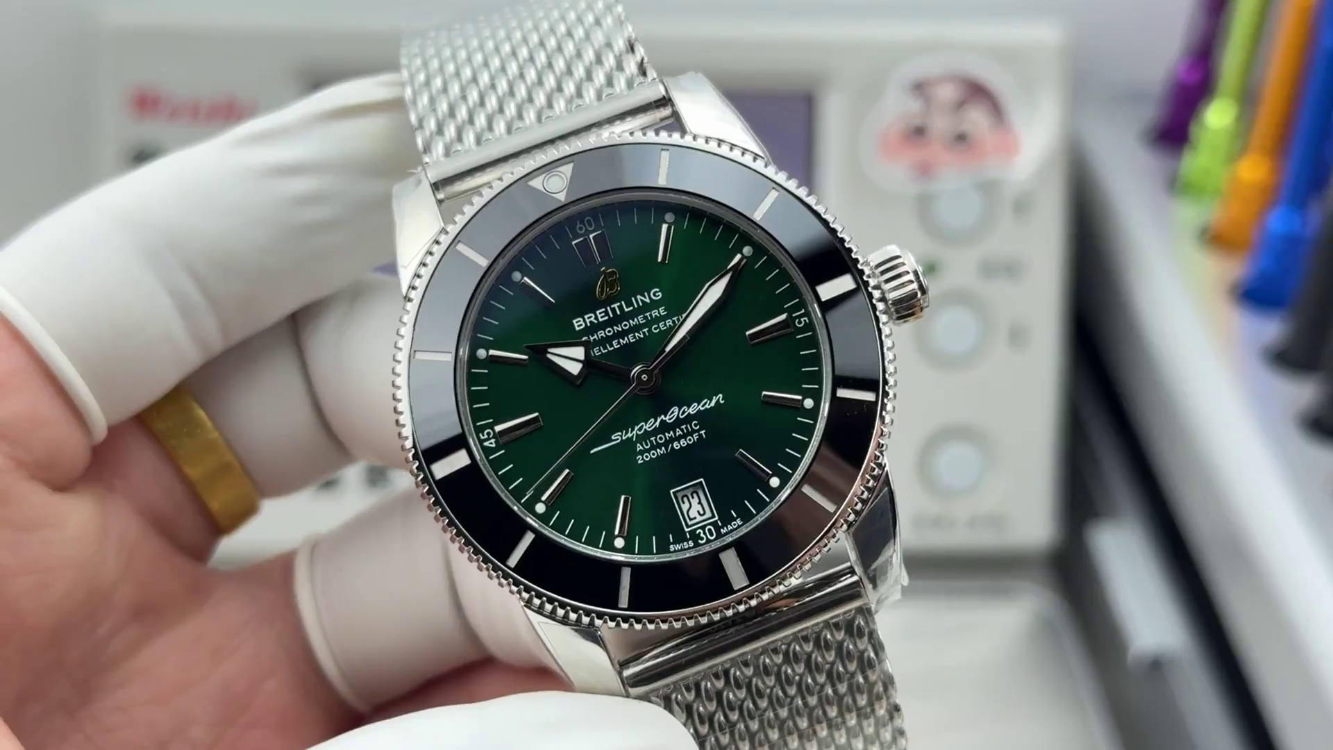 Breitling AB2010121L1A1 Superocean Heritage 1:1 Clone Automatic 42MM Green Dial - QualitySwissReplica