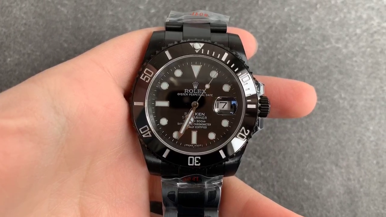 Rolex Submariner Date Black PVD/DLC Coated Stainless Steel 40mm 116610LN - QualitySwissReplica
