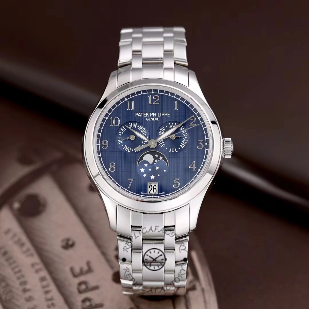 Patek Philippe Complications Annual Calendar Moonphase Steel 4947/1A-001 38mm Replica Watch - QualitySwissReplica