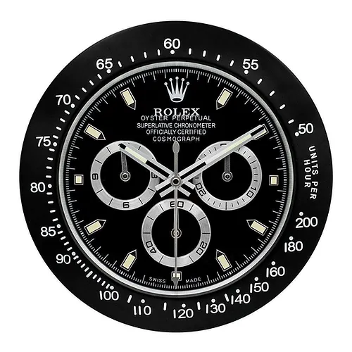 Rolex Daytona Black Wall Clock - QualitySwissReplica