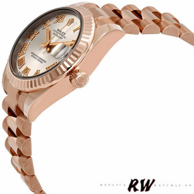 Rolex Datejust 178275 Rose Gold Pink Roman Dial 31mm Lady Replica Watch - QualitySwissReplica