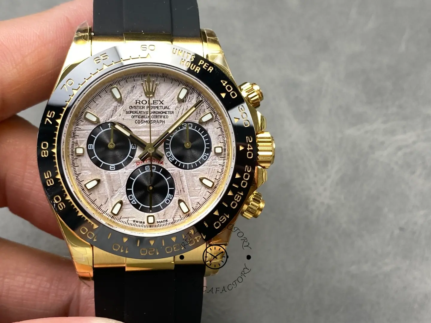 Rolex Cosmograph Daytona 116518LN Meteorite and Black Index Dial 40mm Mens Replica Watch - QualitySwissReplica