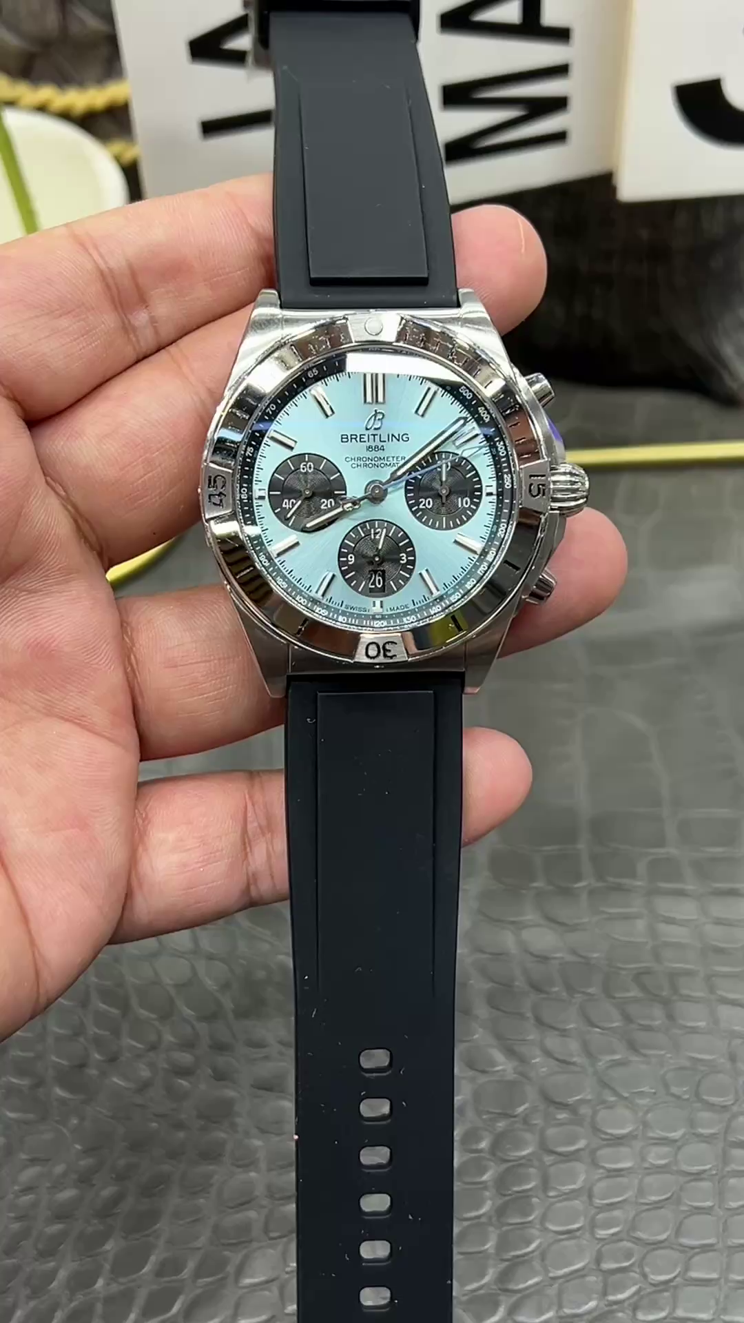 Breitling Chronomat B01 42 Ice Blue PB0134101C1S1 Replica - QualitySwissReplica