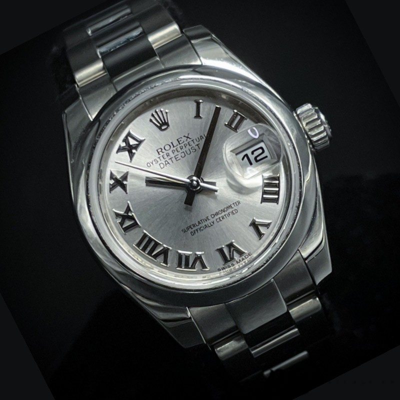 Rolex Datejust 179160 Oyster Bracelet Silver Roman Dial 26MM Lady Replica Watch - QualitySwissReplica