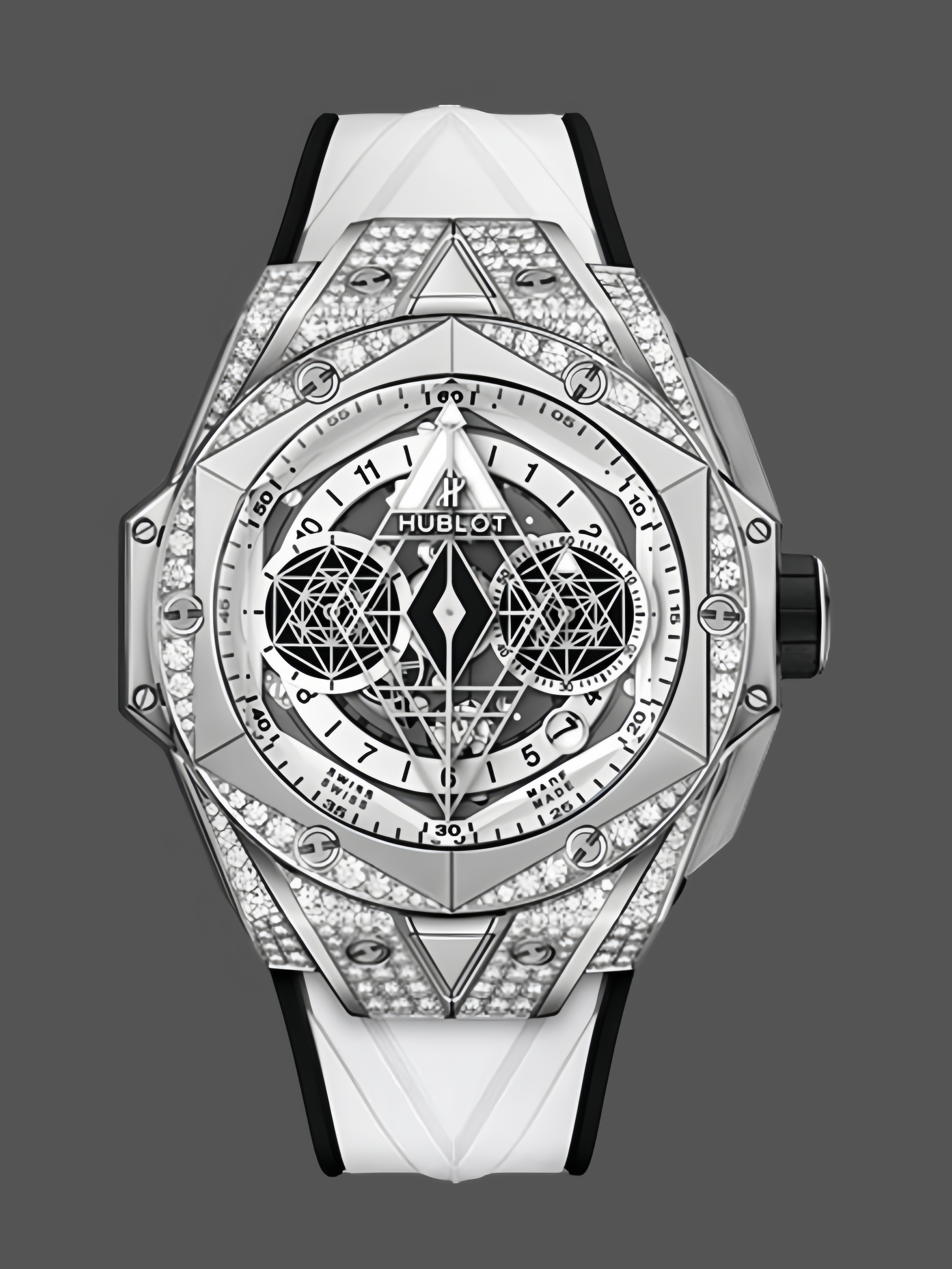 418.NX.2001.RX.1604.MXM20 Hublot Big Bang Partnerships Sang Bleu II Titanium Diamond - QualitySwissReplica