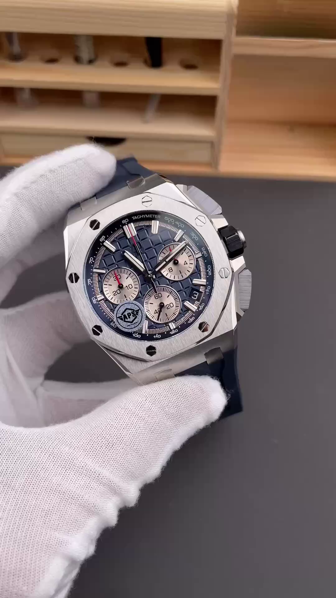 1:1 Clone AP 26420TI.OO.A027CA.01 Royal Oak Offshore 43mm Titanium Case - QualitySwissReplica