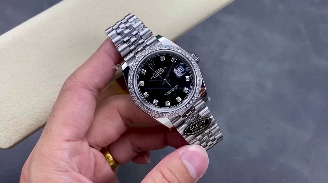 Rolex Datejust Stainless Steel 126284RBR 0019 Black Diamond Jubilee - QualitySwissReplica