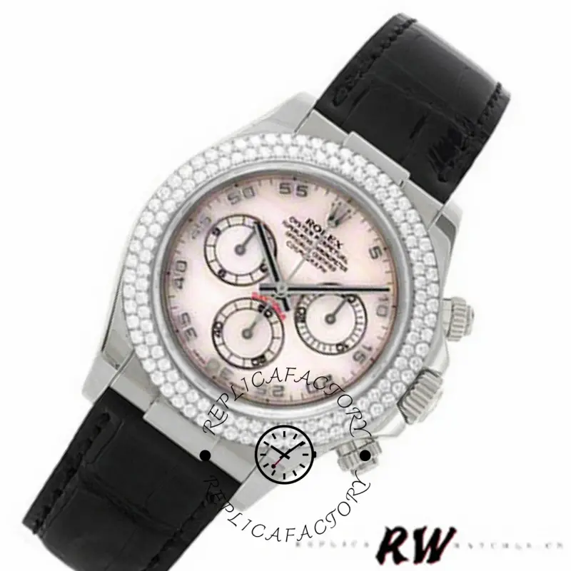 Rolex Cosmograph Daytona 116589 White MOP Arabic Dial 40MM Mens Replica Watch - QualitySwissReplica
