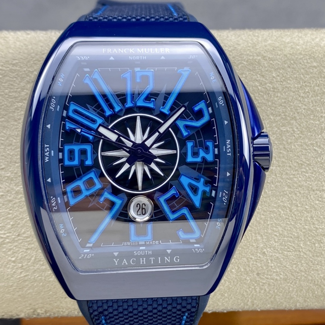Swiss Franck Muller Framulan V45 Ceramic Yacht Model Blue 45mm - QualitySwissReplica
