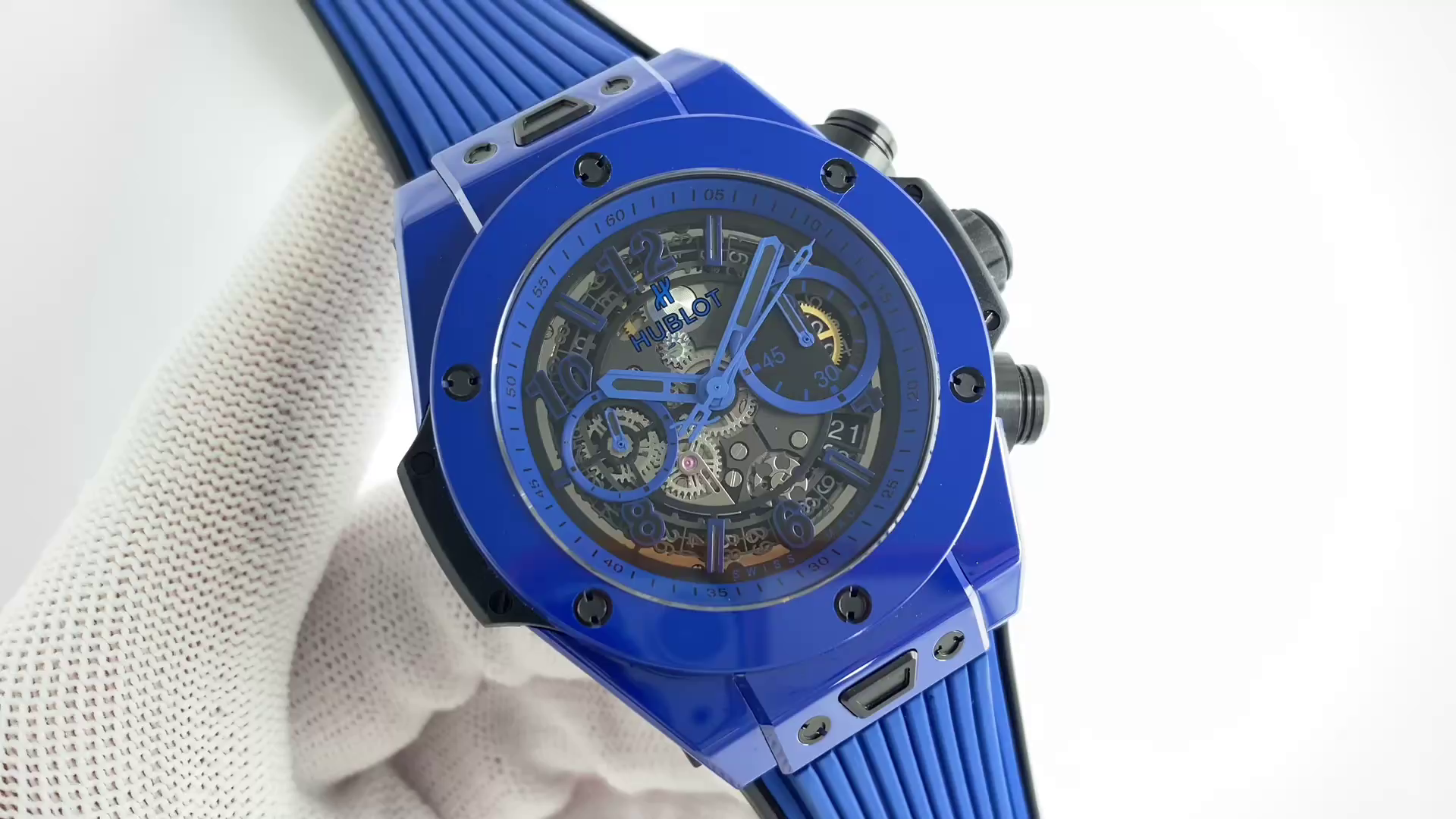Hublot 411.ES.5119.RX Big Bang Unico Blue Magic 42mm - QualitySwissReplica