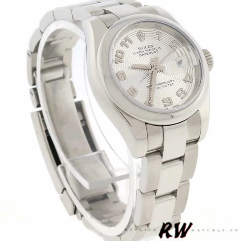 Rolex Datejust 179160 Concentric Circle Silver Dial 26MM Lady Replica Watch - QualitySwissReplica