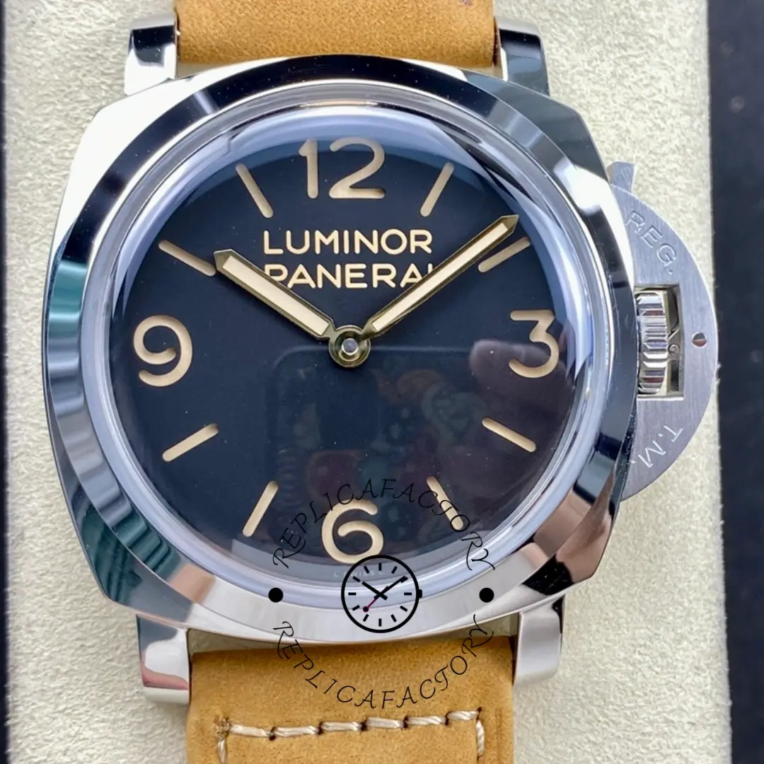 Panerai Luminor 1950 Replica PAM00372 47mm Steel Case Black Dial - QualitySwissReplica