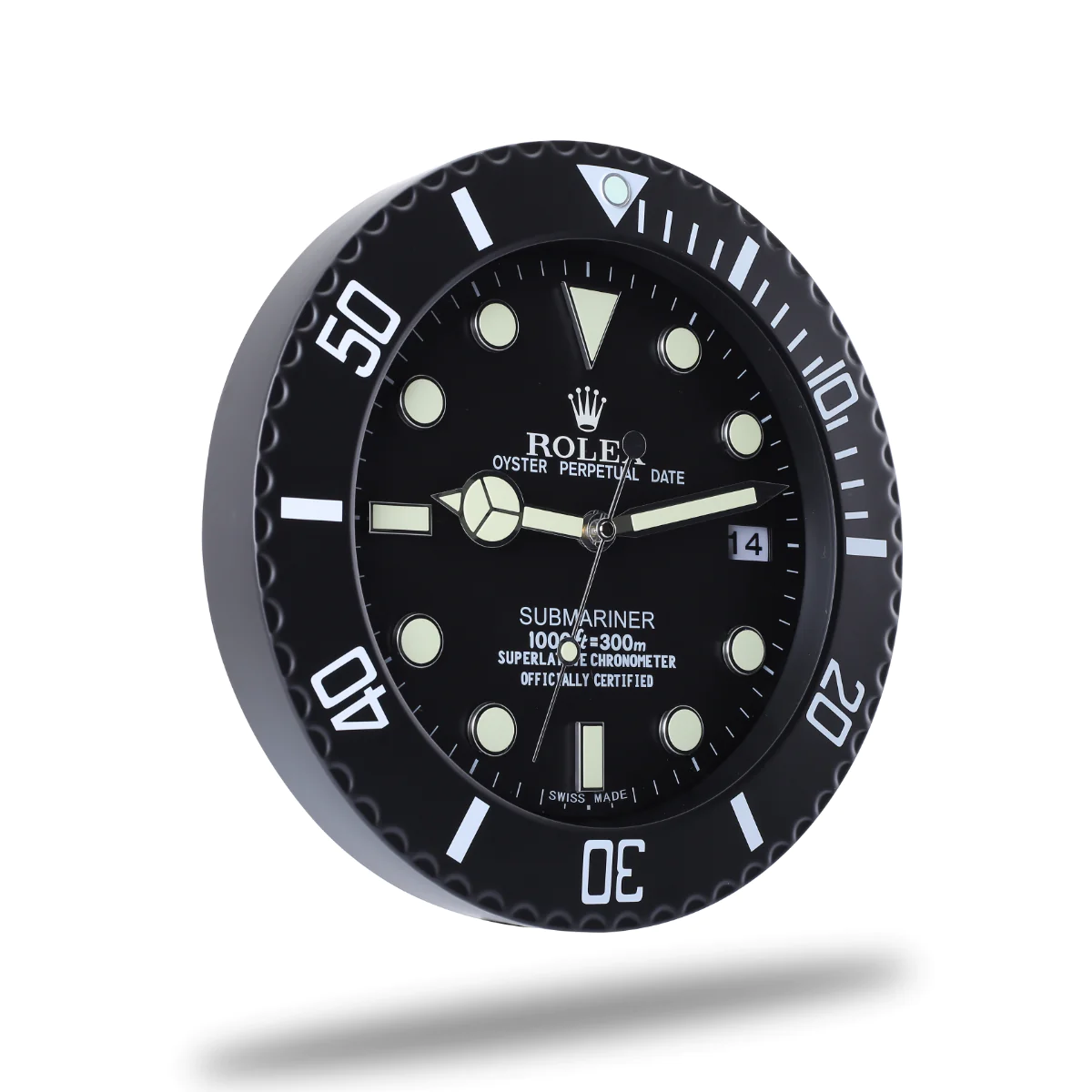 Rolex Submariner Vintage Black Wall Clock - QualitySwissReplica