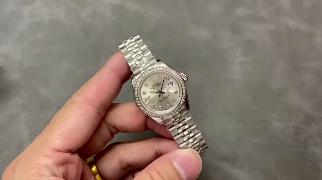 Rolex Datejust 28 Silver Dial Diamond Bezel m279384rbr 0021 Women's Watch - QualitySwissReplica