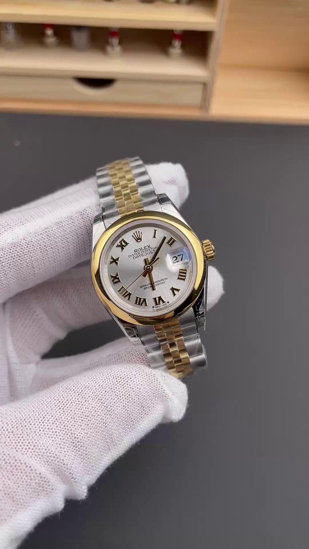 Rolex Lady-Datejust 279163-0005 Silver Roman Dial Replica Watch - QualitySwissReplica