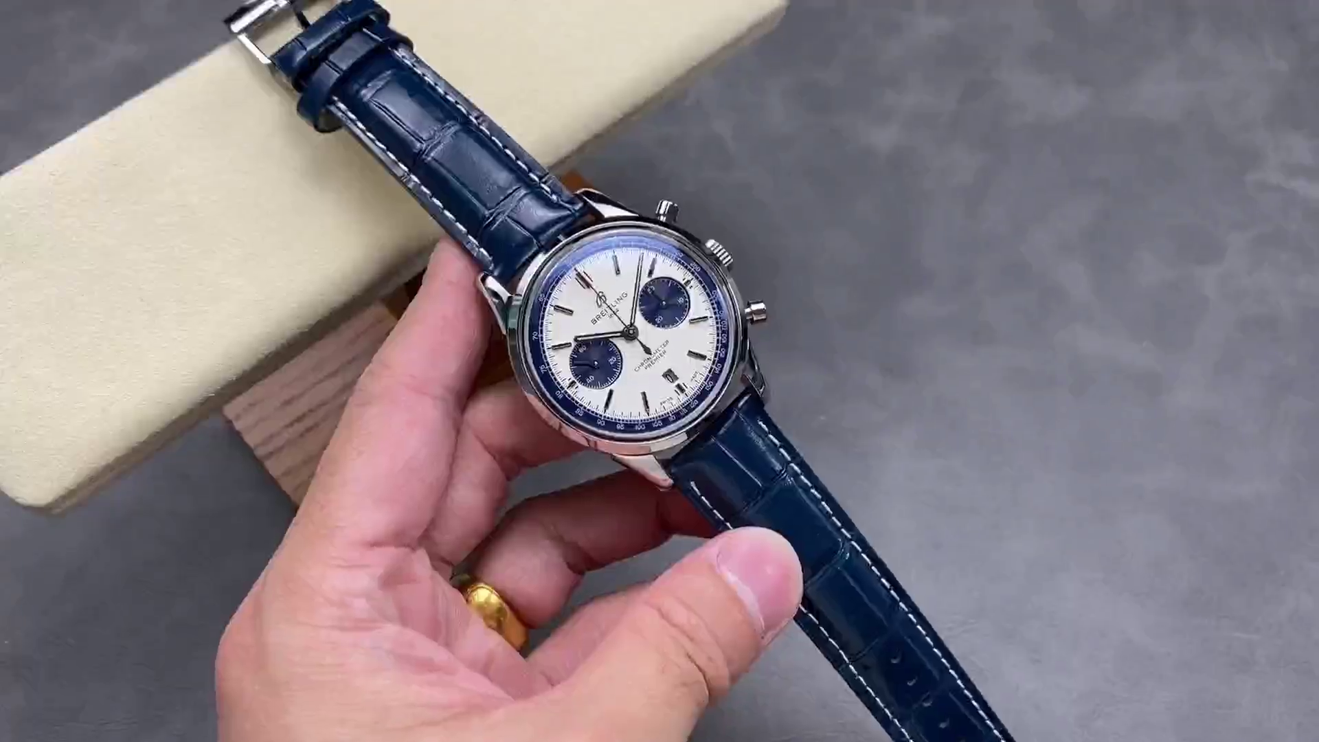 Breitling Premier B01 Chronograph 42 AB01186A1G1P1 Replica - QualitySwissReplica