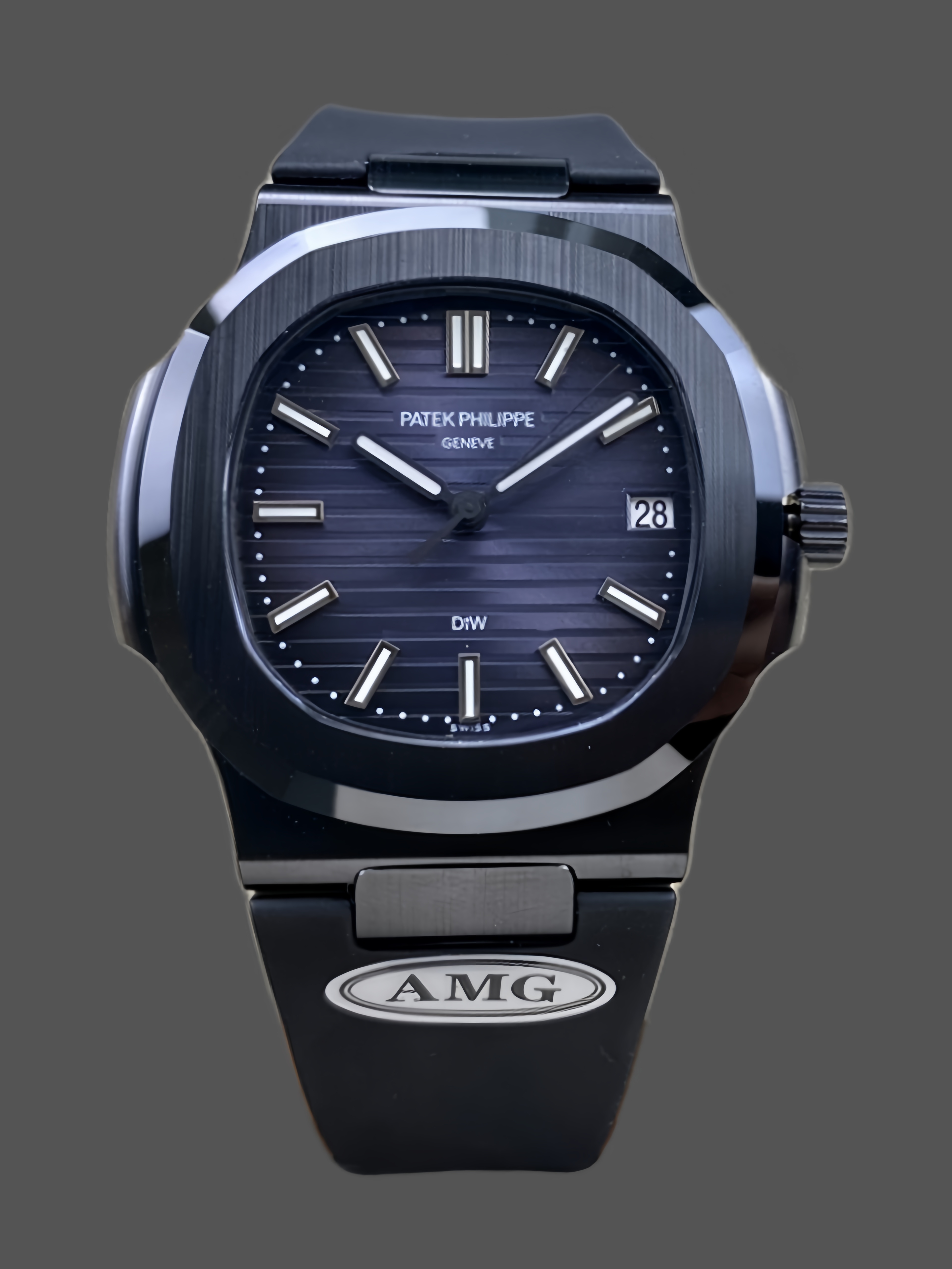 Patek Philippe Nautilus Titanium Case Blue Dial 5711 40MM Watch - QualitySwissReplica