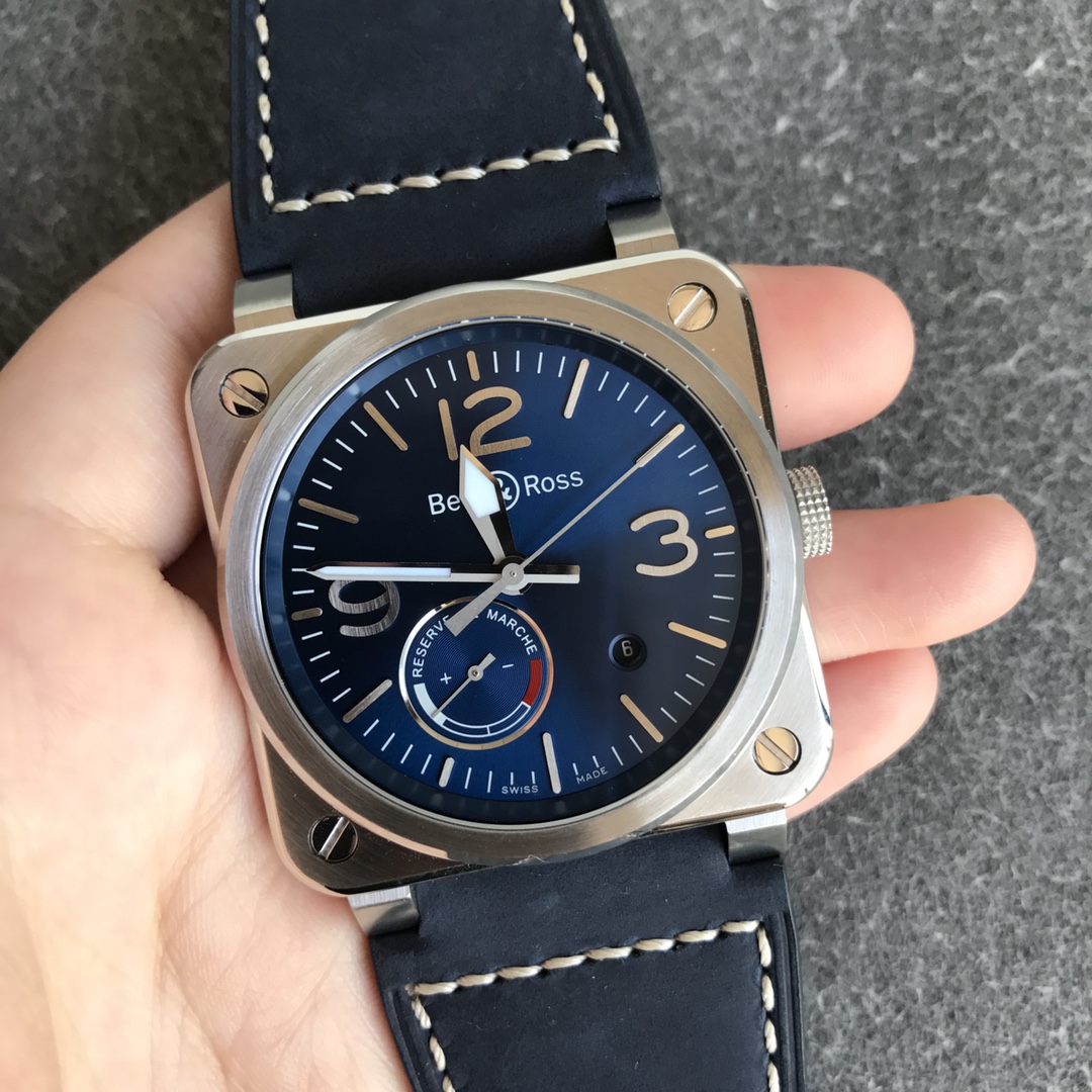 Bell & Ross INSTRUMENTS series BR0397-BL-SISCA2 Blue - QualitySwissReplica