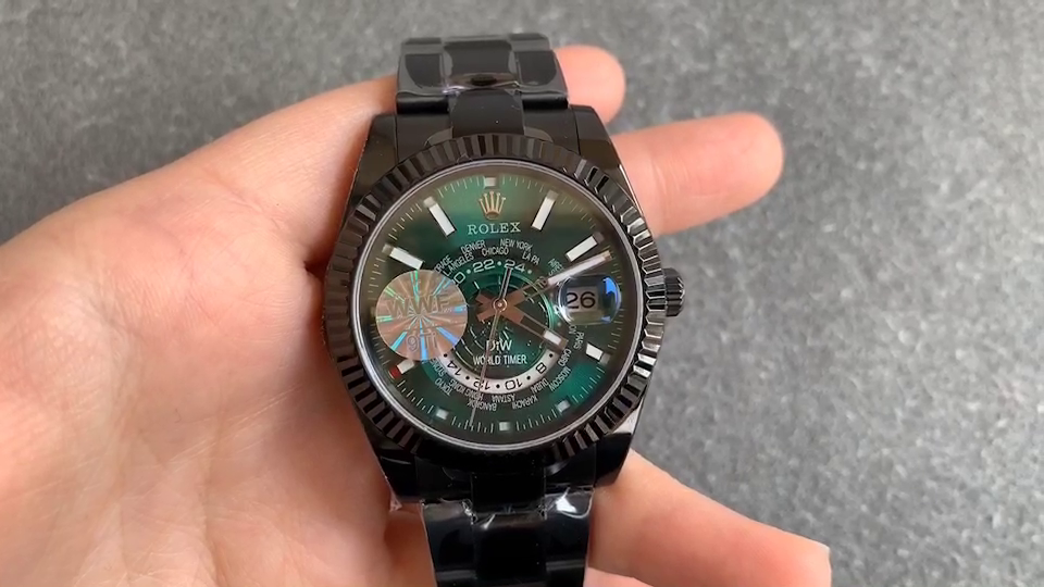 Rolex DiW Sky Dweller 326934 Green Dial 40MM Men's Watch - QualitySwissReplica
