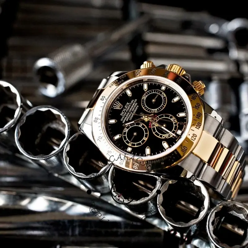 Rolex Daytona 116523 Stainless Steel Black Dial 40mm Mens Replica Watch - QualitySwissReplica