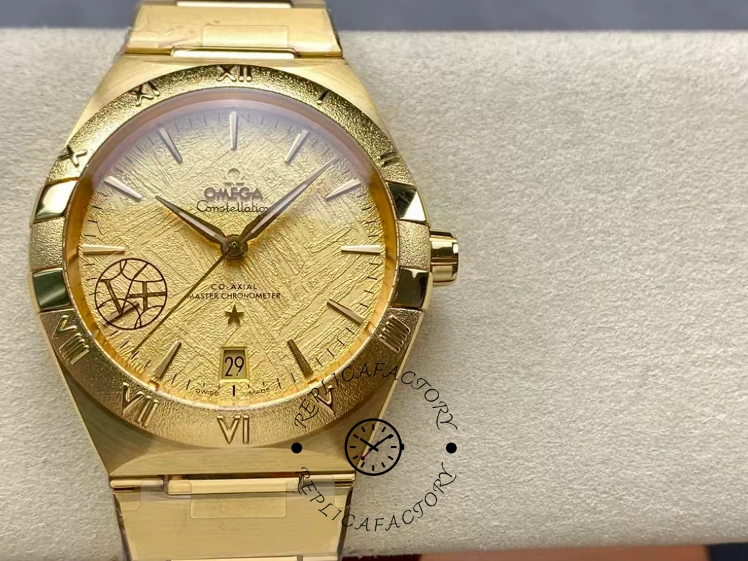 Omega Constellation 131.50.41.21.99.001 Replica 41mm Full Gold Automatic Watch - QualitySwissReplica