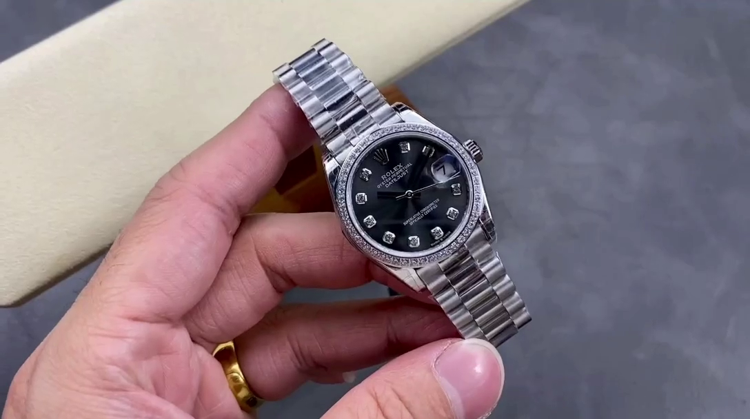 Rolex Datejust 31 White Gold Dark Grey m278289rbr 0006 Women's Watch - QualitySwissReplica